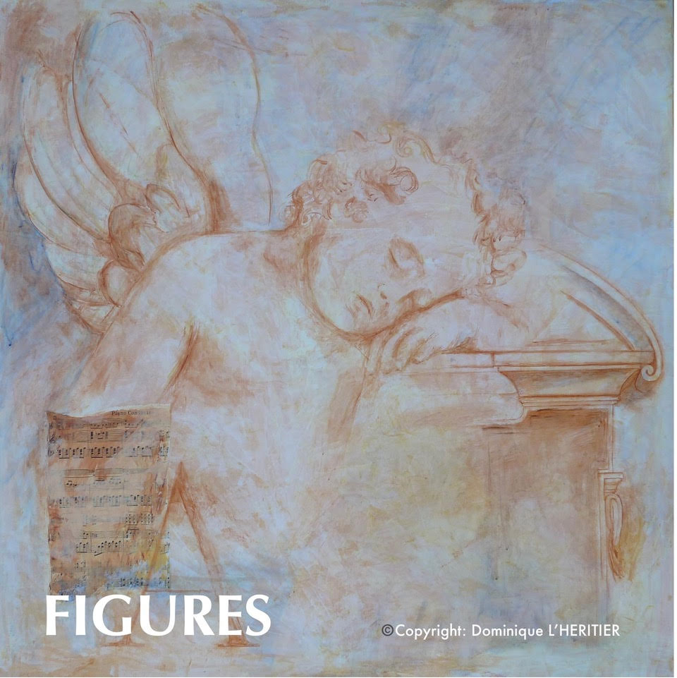 thème FIGURES présentant les peintures et aquarelles associées réalisées par Dominique L'Héritier (Callian)